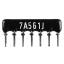 SIP 7P6R-A560RJ 5% (7A561J) сборка резисторная тип A; 6 резисторов; R=560 (Ом); 5%