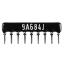 SIP 9P8R-A680KJ 5% (9A684J) сборка резисторная тип A; 8 резисторов; R=680 кОм; 5%