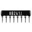 SIP 8P4R-B240RJ 5% (8B241J) сборка резисторная тип A; 4 резистора; R=240 (Ом); 5%