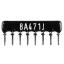 SIP 8P7R-A470RJ 5% (8A471J) сборка резисторная тип A; 7 резисторов; R=470 (Ом); 5%
