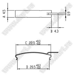 1501201-1 (RM12-CLAMP) клипса для трансформатора