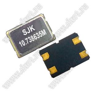 10.738635 MHz (SMD7050, KX-13 Geyer) резонатор кварцевый SMD; 10,738635МГц