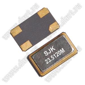 19.6608 MHz (SMD6035, KX-12A Geyer) резонатор кварцевый SMD; 19,6608МГц