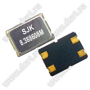 8.388608 MHz (SMD7050, KX-13 Geyer) резонатор кварцевый SMD; 8,388608МГц