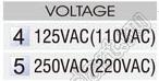 R13-263A1-01-BB5 переключатель клавишный; 2P SPST off-on