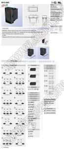 R13-294A2-01-BBNR переключатель клавишный; 2P SPST off-on