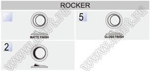 R13-1208A-02 переключатель клавишный миниатюрный; 2P SPST off-on