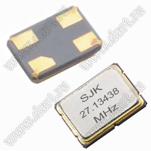 27.13438 MHz (SMD2016, KX-5 Geyer, DSX211G) резонатор кварцевый SMD; 27,13438МГц