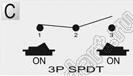 R13-130A-05 переключатель клавишный; 2P SPST off-on