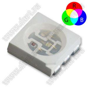 BT61-2301 SURUBUBGC(S) светодиод SMD 5050 RGB (красный 620-625нм; зеленый 518-521нм; синий 464-467нм) 130град.