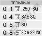 R13-263B2-01-BBGR-N2D5 переключатель клавишный; 6P DPDT on-on