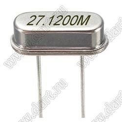 27.1200 MHz (HC-49S, KX-3H Geyer, 6B) резонатор кварцевый; 27,1200МГц