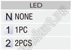 R13-263A0-01-BBNN5 переключатель клавишный; 2P SPST off-on