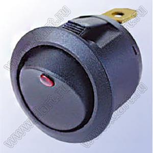 R13-112B2-02 переключатель клавишный; 3P SPST (неон) off-on