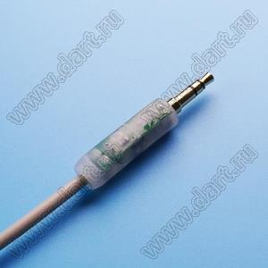 PHONE (Jack-RJ11 Cable)-0.8m кабель в сборе; длина 0.8м