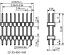 2213DI-02G-3200 (2x1) вилка открытая прямая двухрядная с двойным изолятором на плату для монтажа в отверстия.; шаг 2,54мм; 2x1-конт.