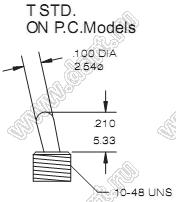 TS-7C-TE1Q переключатель рычажный миниатюрный ON-ON-ON