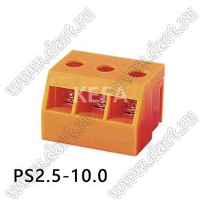 PS2.5-10.0-02P-15 клеммник для трансформаторов; I max=10/10А; U=300/250В; шаг=10мм; I max=30/32А; U=600/450В; 2-конт.