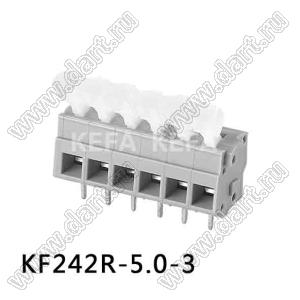 KF242R-5.0-3-01P-11 клеммник нажимной; шаг=5мм; I max=15/17А; U=300/450В; 1-xx-конт.