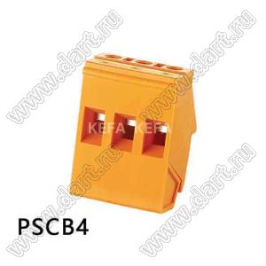 PSCB4-7.5-02P-15 клеммник для трансформаторов; шаг=7,5мм; I max=20/32А; U=300/450В; 2-конт.