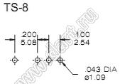 TS-82A-TE1Q переключатель рычажный миниатюрный ON-OFF-ON