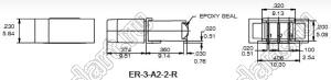 ER-3-A2-2-MR-H переключатель клавишный SMD ON-ON