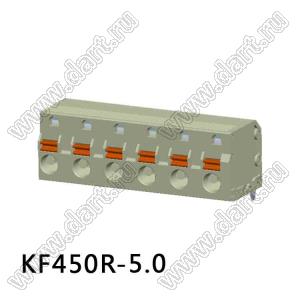 KF450R-5.0-01P-17 клеммник нажимной, угловой; шаг=5мм; I max=20/18А; U=300/300В; 1-xx-конт.
