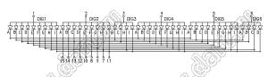 BJ3493BH индикатор светодиодный; 0.39"; 4-разр.; 7-сегм.; красный; общий анод