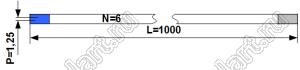 BLFPC P1,25-6PIN 1000mm-REV