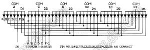 BJ3961BE индикатор светодиодный; 0.39"; 6-разр.; 7-сегм.; оранжевый; общий анод