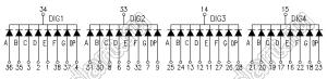 BJ5464AE индикатор светодиодный; 0.56"; 4-разр.; 7-сегм.; оранжевый; общий катод