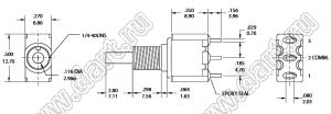 L8601-EBR-E-H переключатель кнопочный; ON-OFF