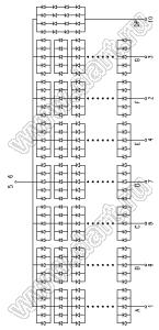 BJ80101BE индикатор светодиодный; 12"; 1-разр.; 7-сегм.; оранжевый; общий анод