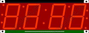 BJ42501AE индикатор светодиодный; 2.5"; 4-разр.; 7-сегм.; оранжевый; общий анод