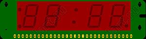 BJ40605GB индикатор светодиодный; 0.6"; 4-разр.; 7-сегм.; синий; общий анод