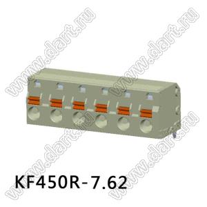 KF450R-7.62-01P-17 клеммник нажимной, угловой; шаг=7,62мм; I max=20/18А; U=300/400В; 1-xx-конт.