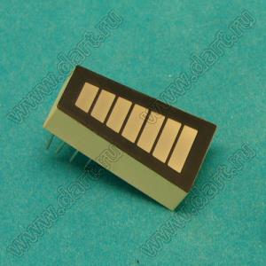 BR2514C шкала светодиодная 7 сегментов правая