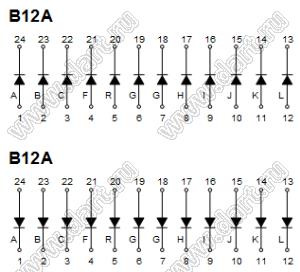 BR-B12A шкала светодиодная 12 сегментов