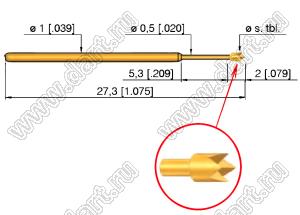 GKS-101-304-115A 0800 контакт-пробник