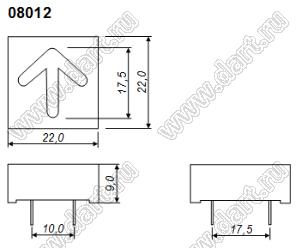 BR08012 индикатор светодиодный стрелка