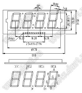 BF40801-L индикатор светодиодный