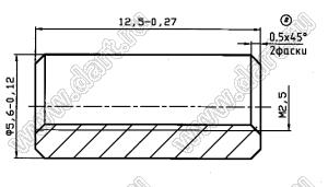 ИЗМ 8.220.023 втулка; алюминий или латунь