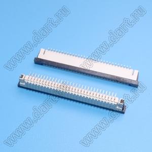 1223-30-01 (AF2G30R*S0T10_Q0Q1, KLS1-1240E-5.4-30) розетка SMD для плоского шлейфа (FPC); шаг 1,0мм; 30-конт.; вертикальный вход