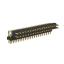 BL1225-2219R2 штыри двухрядные угловые с двойным изолятором, тип R2; шаг 2.54мм; H=2.5мм; 2x19-конт.