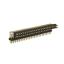 BL1220-2225R2 штыри двухрядные угловые с двойным изолятором, тип R2; шаг 2.54мм; H=2.0мм; 50-конт.