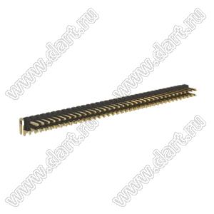 BL1225-1236R1 штыри двухрядные угловые, тип R1; шаг 2.54мм; H=2.5мм; 2x36-конт.