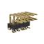 BL1215SM-1205PG-1.5 штыри двухрядные SMD горизонтальные угловые с двойным изолятором с направляющими в плату; 2x5-конт.