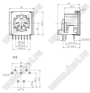 DS-5-03A-05-1 розетка (гнездо) DIN на плату угловая; 5-конт.