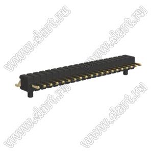BL1315-1120Z-PG штыри однорядные SMD горизонтальные с направляющими в плату; 20-конт.