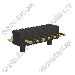 BL1315-1107Z-PG штыри однорядные SMD горизонтальные с направляющими в плату; 7-конт.